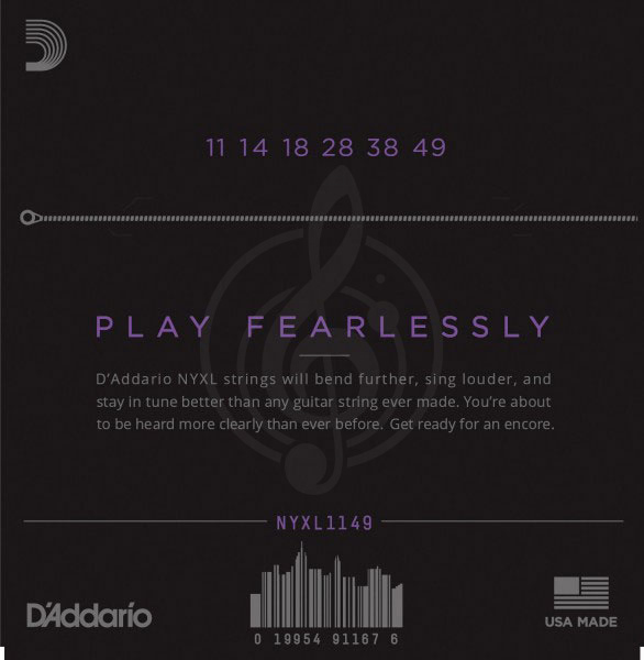 Струны для электрогитары D'Addario NYXL1149 - струны для эл .гит, никель, 11-49 - фото 4
