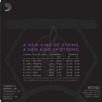Струны для электрогитары D'Addario NYXL1149 - струны для эл .гит, никель, 11-49 - фото 3