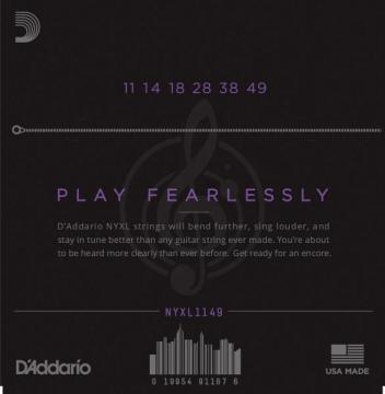 Струны для электрогитары D'Addario NYXL1149 - струны для эл .гит, никель, 11-49 - фото 4