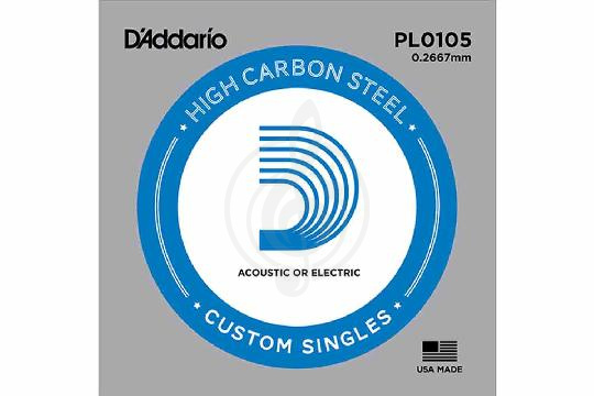 Изображение D`Addario PL010 PLAIN STEEL - Отдельная стальная струна без обмотки