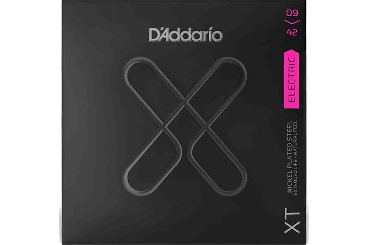 Струны для электрогитары D`Addario XTE0942 XT Комплект струн для электрогитары, никелированные, 9-42, с покрытием - фото 1