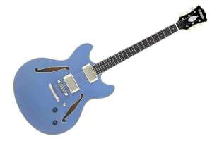 Изображение Полуакустическая электрогитара D'Angelico DC Tour Collection Solid Blue