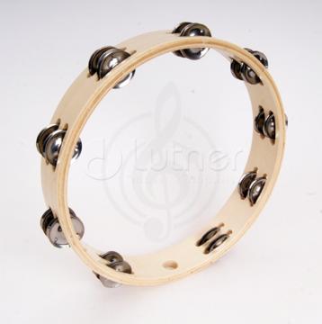 Тамбурин DADI HLT-122 Тамбурин круглый без кожи 12" деревянный, 2 ряда бубенцов. - фото 2