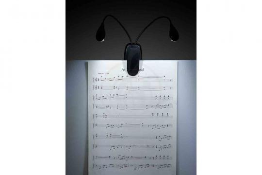 Пюпитр для нот DEKKO FL-9027 BK - Подсветка для пюпитра - фото 3