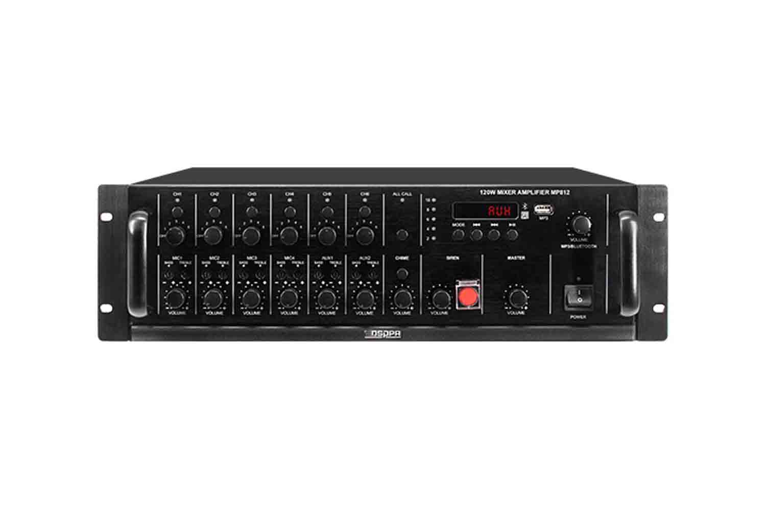 Радиоузел DSPPA MP812 - Микшер-усилитель трансляционный - фото 1