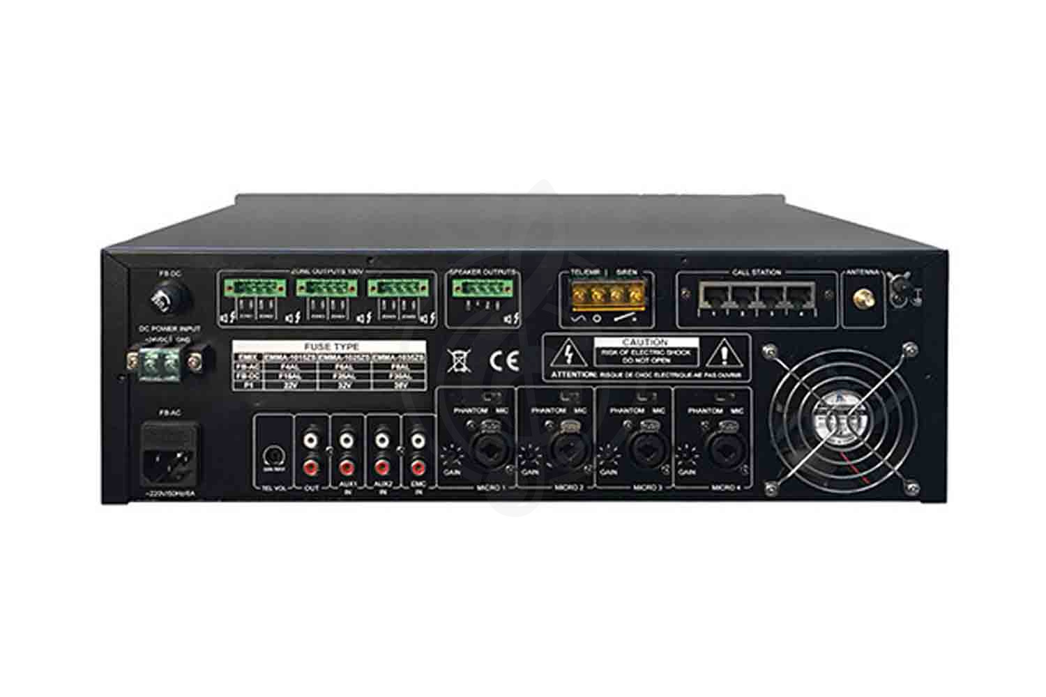 Радиоузел DSPPA MP825 - Микшер-усилитель трансляционный - фото 2