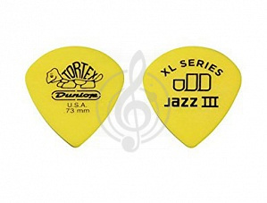 Медиатор Dunlop 427R1.38 Ultex Jazz III - Медиатор, толщина 1,38 мм - фото 1