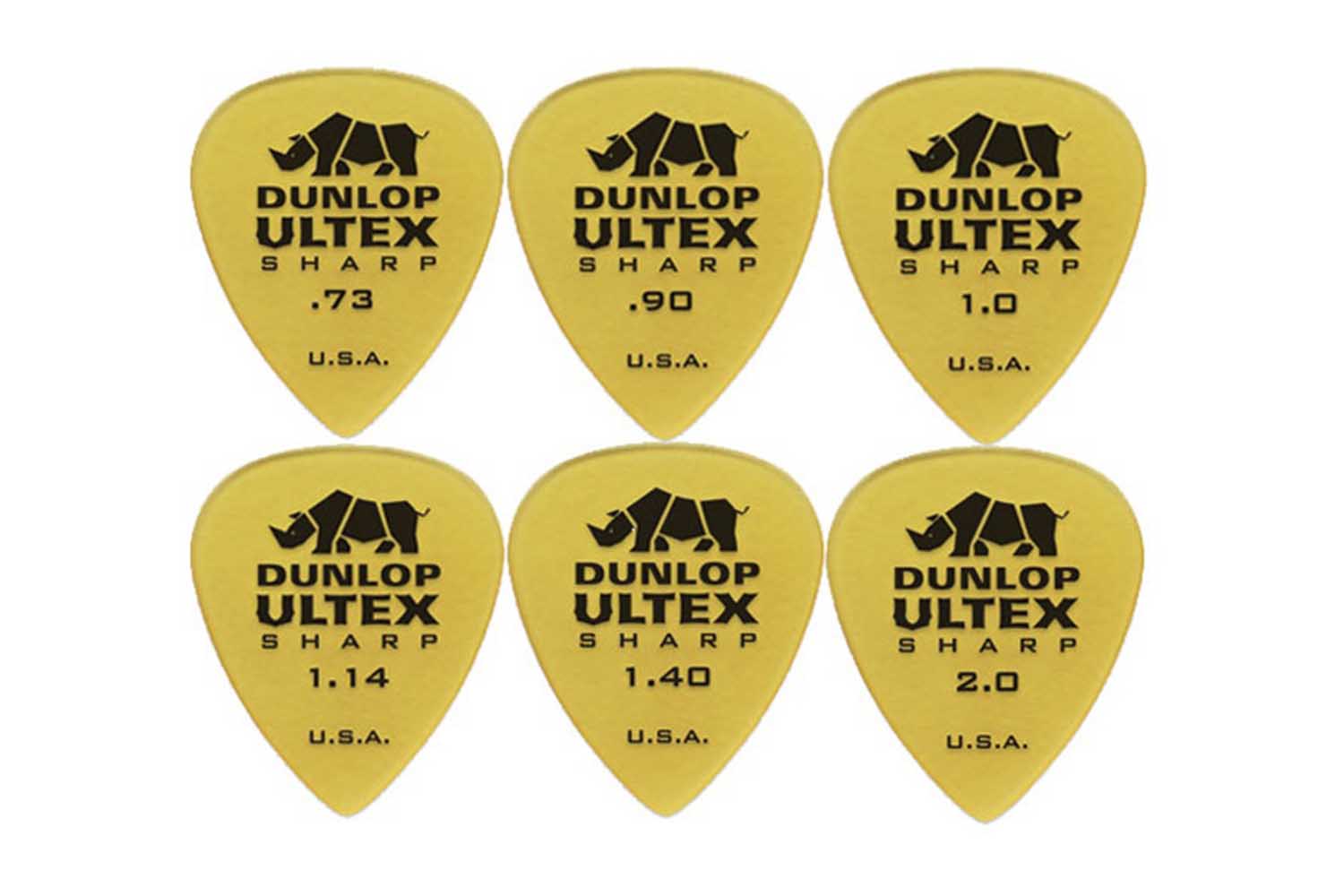 Медиатор Dunlop Ultex Sharp медиаторы в ассортименте, 6 толщин - фото 1
