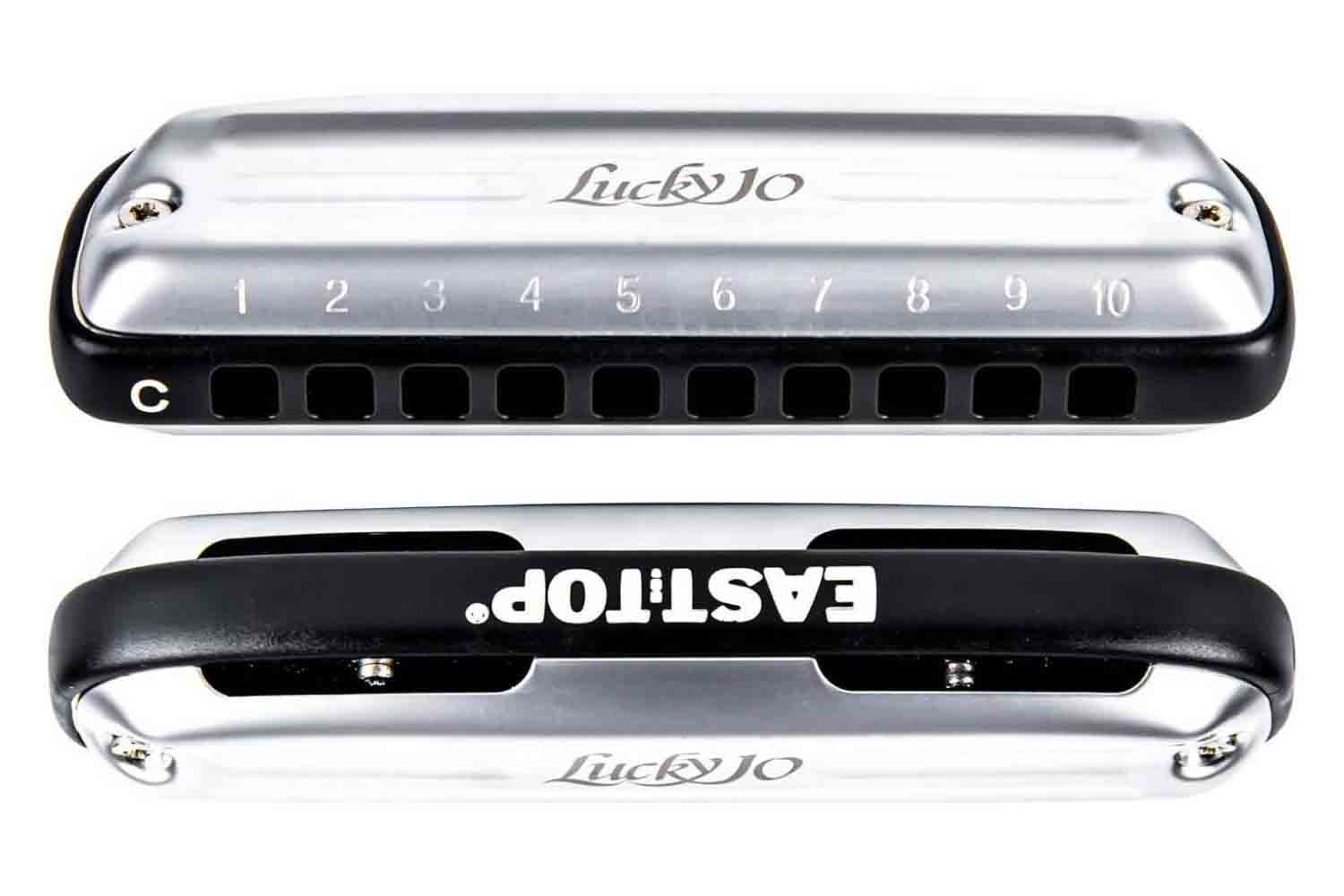Диатоническая губная гармошка EASTTOP LUCKY 10 C BLACK COMB - Диатоническая губная гармошка - фото 1