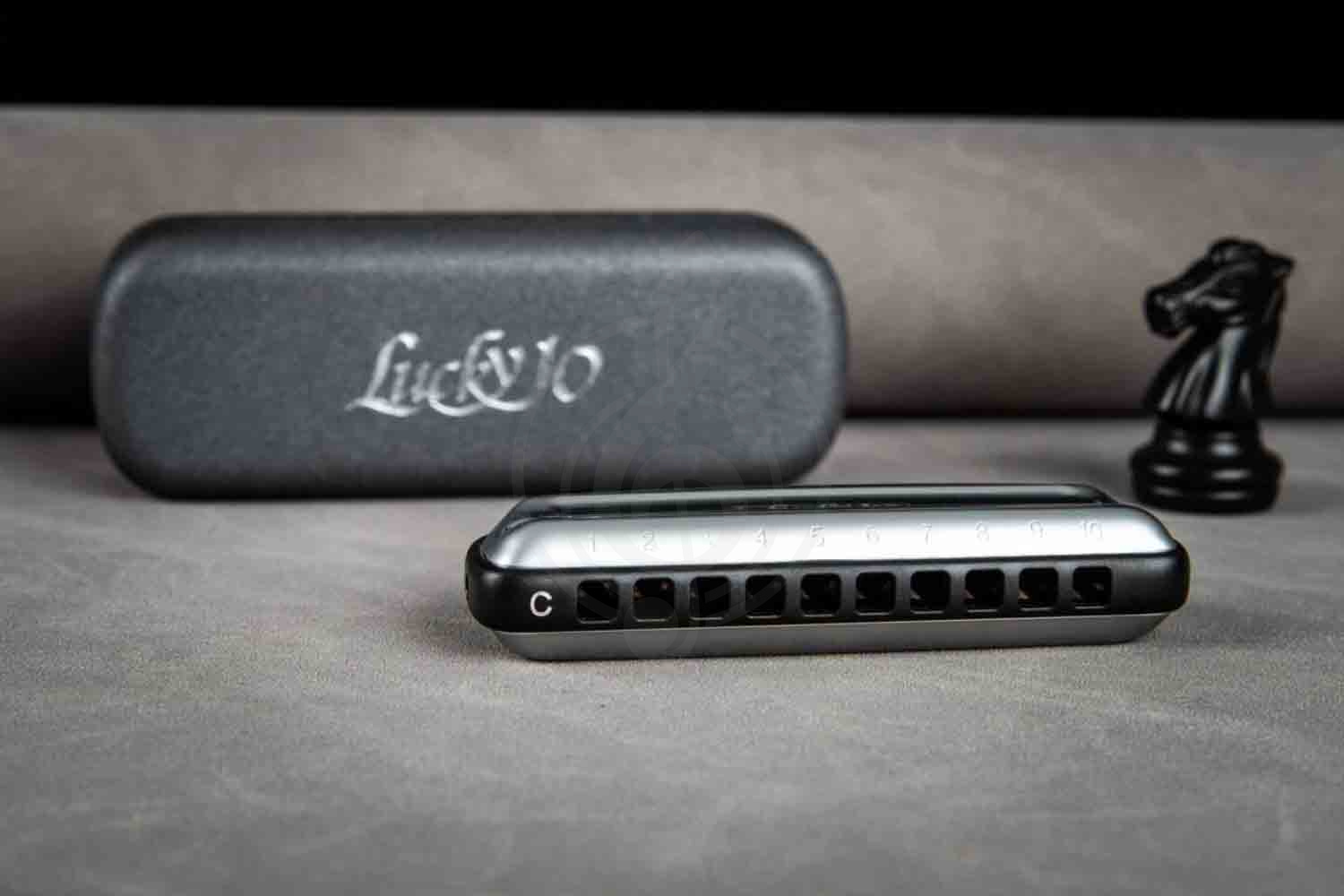 Диатоническая губная гармошка EASTTOP LUCKY 10 C BLACK COMB - Диатоническая губная гармошка - фото 5