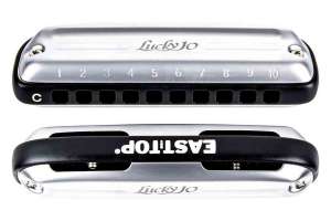 Изображение EASTTOP LUCKY 10 C BLACK COMB - Диатоническая губная гармошка