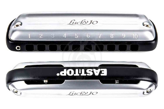 Диатоническая губная гармошка EASTTOP LUCKY 10 C BLACK COMB - Диатоническая губная гармошка - фото 1