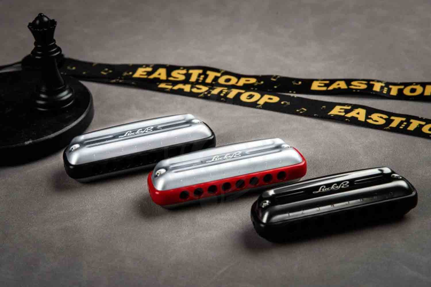 Диатоническая губная гармошка EASTTOP LUCKY 8 C RED COMB - Диатоническая губная гармошка - фото 2