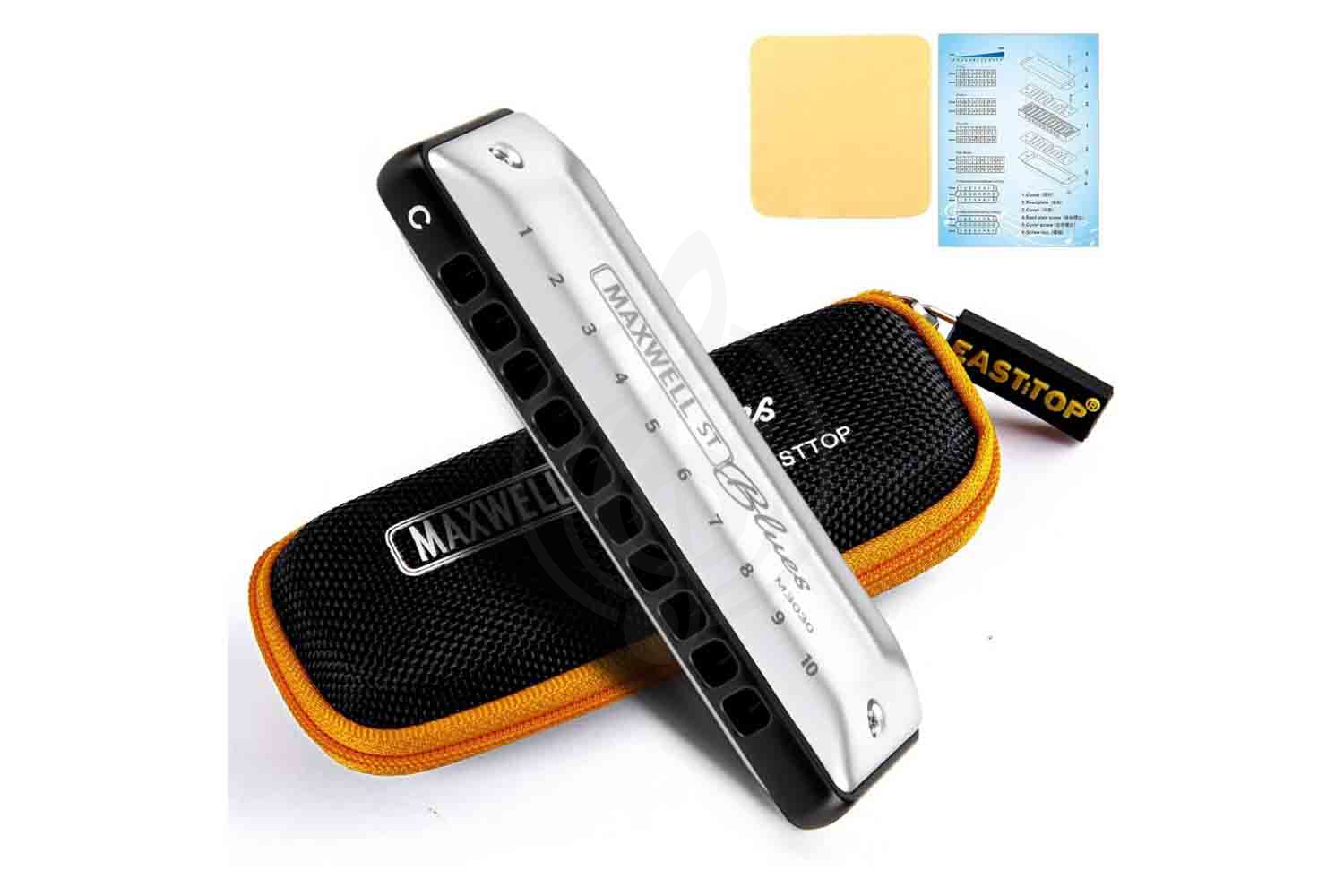 Диатоническая губная гармошка EASTTOP MS030 A (Maxwell ST) - Диатоническая губная гармошка - фото 9