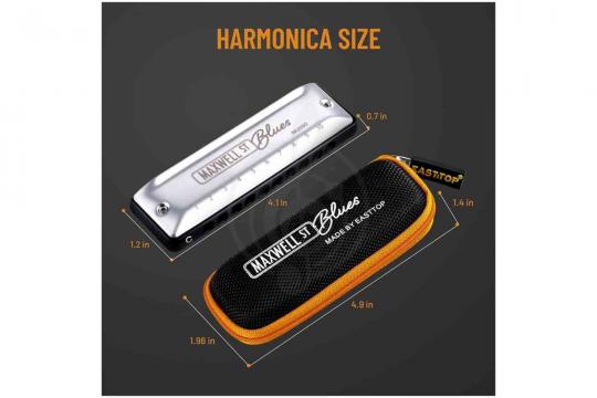 Диатоническая губная гармошка EASTTOP MS030 F (Maxwell ST) - Диатоническая губная гармошка - фото 10