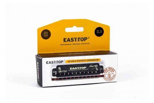 Диатоническая губная гармошка EASTTOP T008K 2.0 D - Диатоническая губная гармошка - фото 2