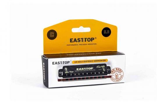 Диатоническая губная гармошка EASTTOP T008K 2.0 F low - Диатоническая губная гармошка - фото 2