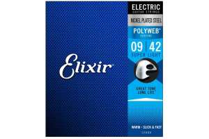 Изображение Elixir Super Light POLYWEB 12000 - Комплект струн для электрогитары