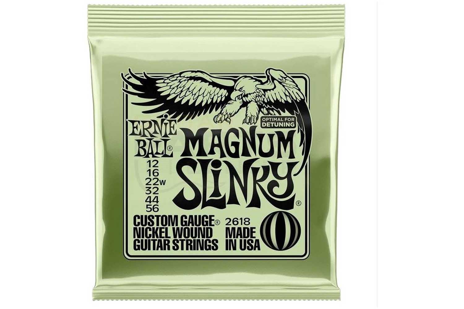 Струны для электрогитары Ernie Ball 2618 Nickel Wound Magnum Slinky Magnum 12-56 - Струны для электрогитары - фото 1