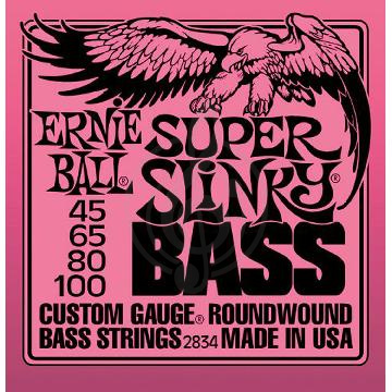 Изображение Ernie Ball 2834 струны для бас гитары Super 45-100