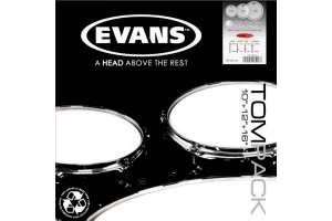 Изображение Evans ETP-EC2SCTD-R EC2 Rock - Набор пластика для том барабана, с покрытием 10", 12", 16"