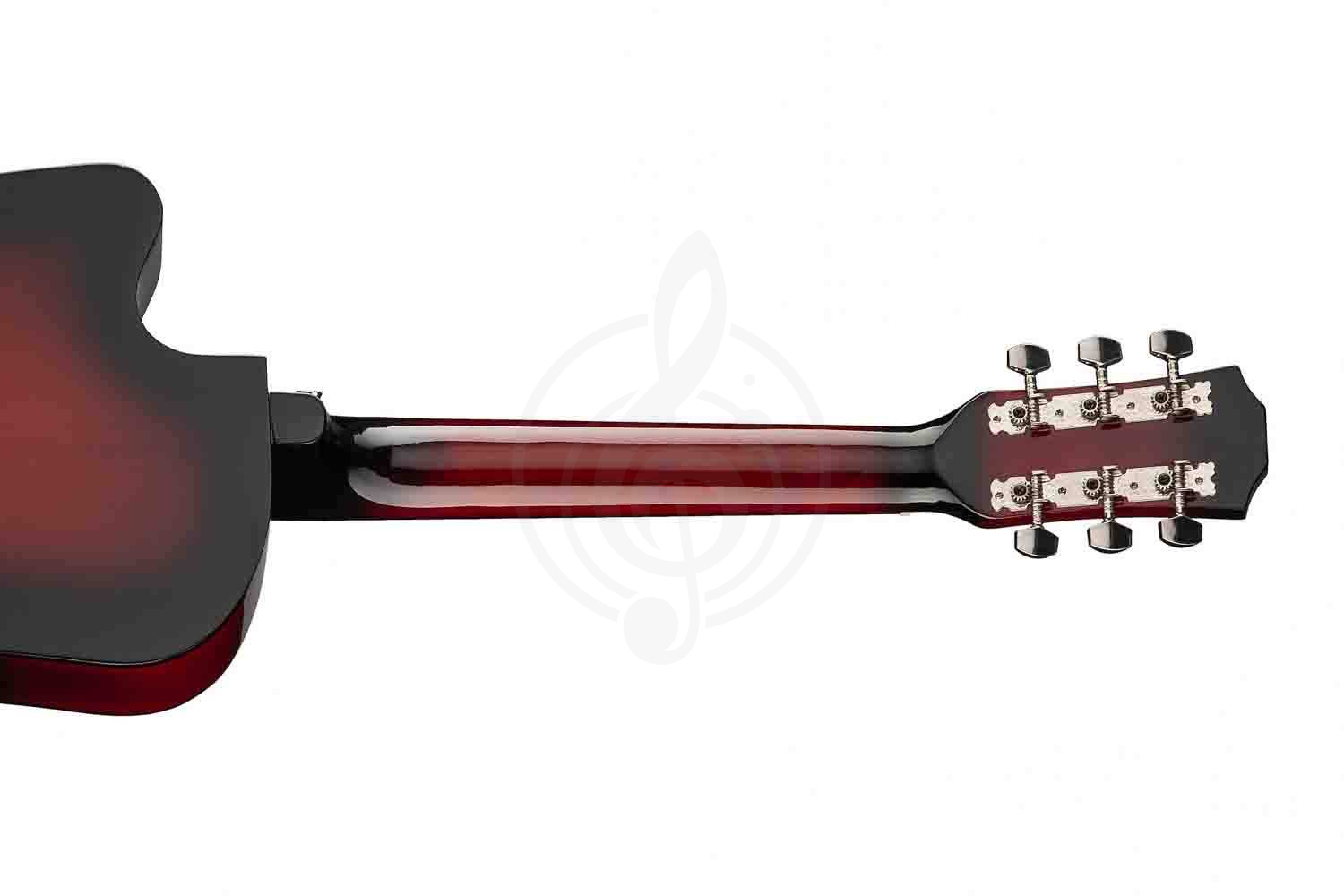 Акустическая гитара Fante FT-D38-RDS Акустическая гитара, с вырезом, красный санберст - фото 2