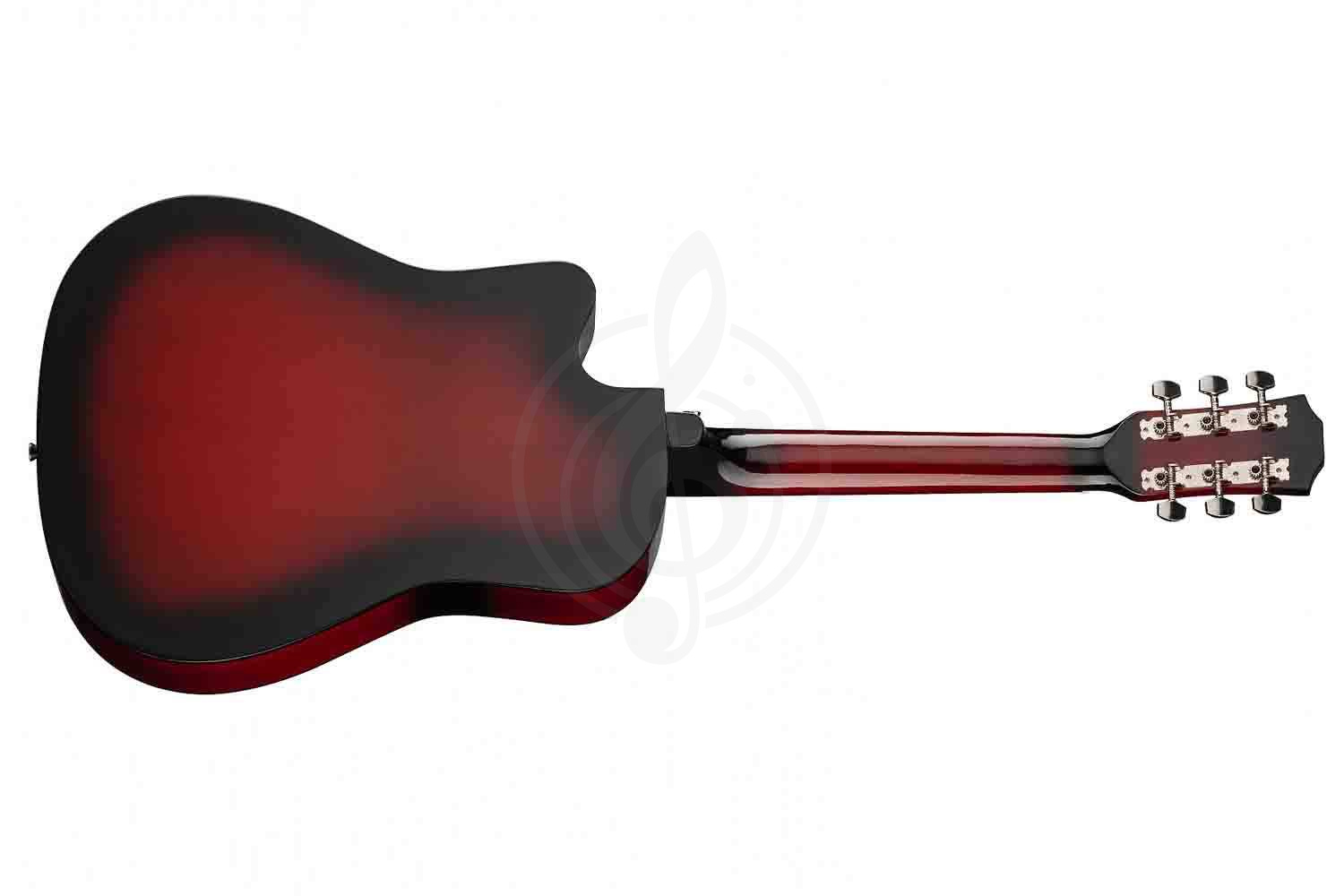 Акустическая гитара Fante FT-D38-RDS Акустическая гитара, с вырезом, красный санберст - фото 5