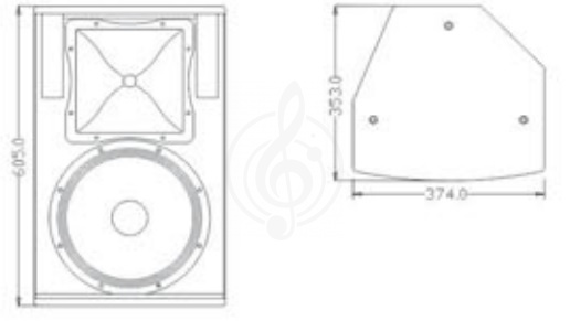 Активная акустическая система FDB U112A акустическая система активная,  500 Вт  - фото 6