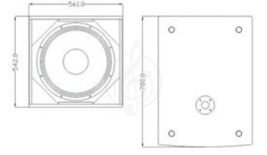 Пассивная акустическая система FDB U118BII Акустическая система сабвуфер пассивная, 600 Вт - фото 2
