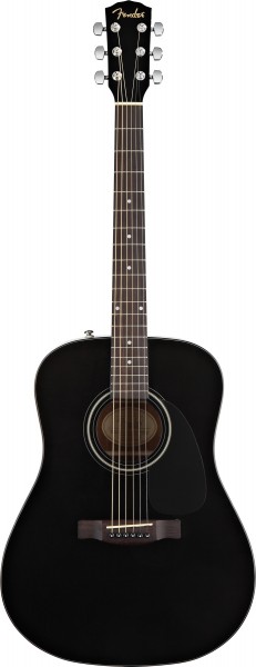 Акустическая гитара FENDER CD-60S DREADNOUGHT BLACK акустическая гитара - фото 1