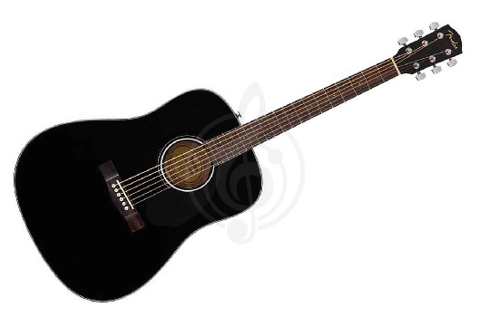 Акустическая гитара FENDER CD-60S DREADNOUGHT BLACK акустическая гитара - фото 1