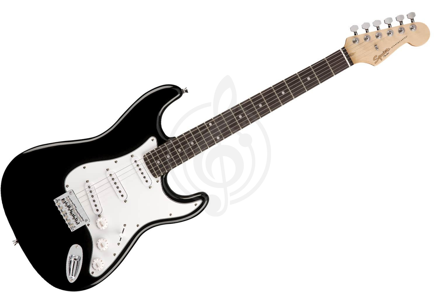 Электрогитара Stratocaster FENDER SQUIER MM STRATOCASTER HARD TAIL BLACK - Электрогитара - фото 1