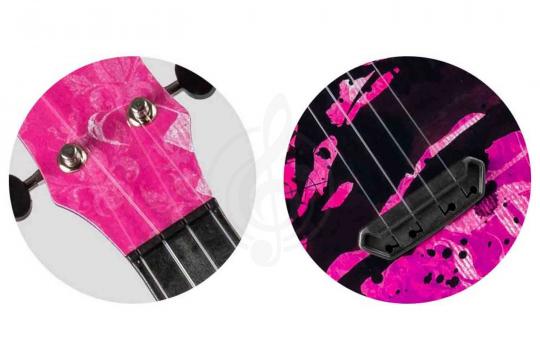 Укулеле сопрано FLIGHT ULTRA S-40 Pink Rules - Укулеле сопрано Флайт серия Ultra - фото 2