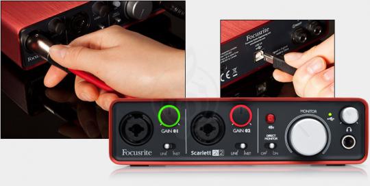  Focusrite Scarlett 2i2 (2nd GEN) - USB аудиоинтерфейс - фото 3