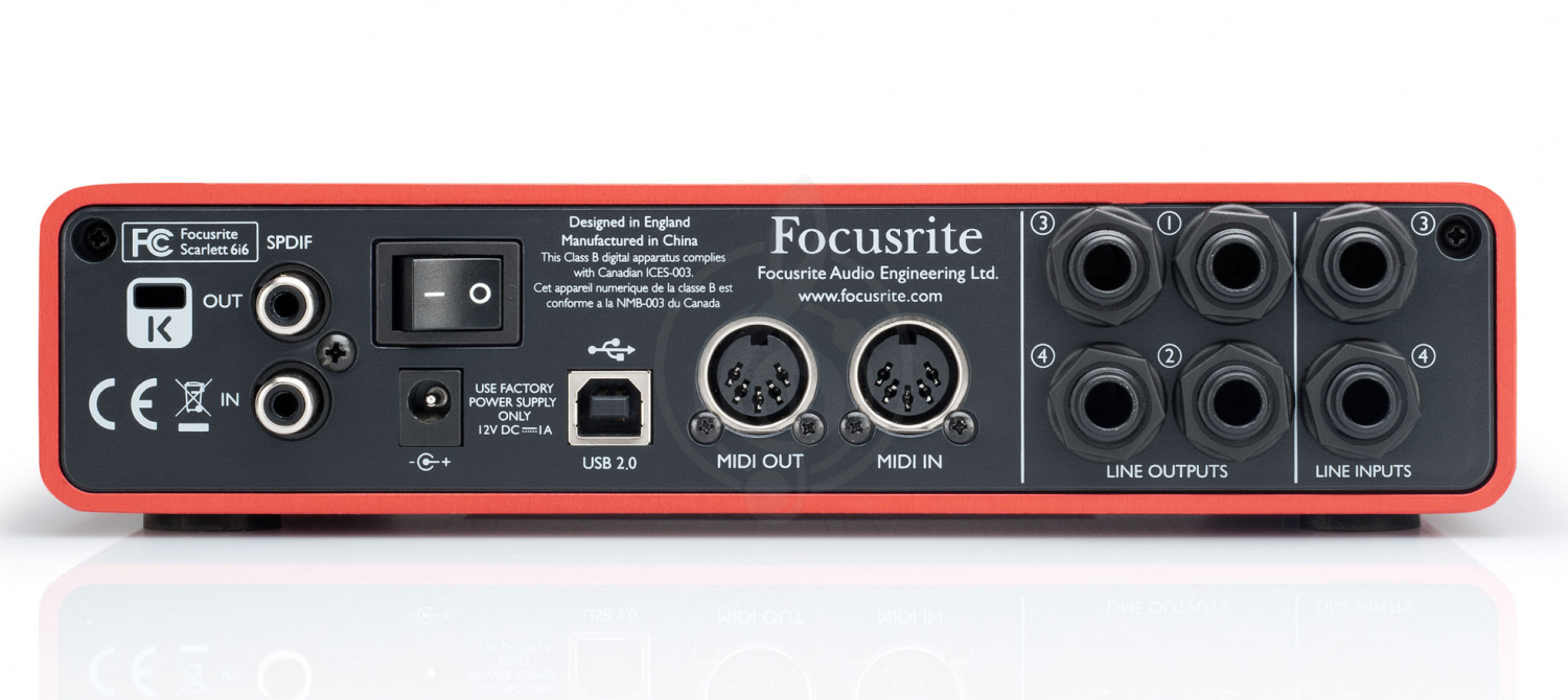  Focusrite Scarlett 6i6 - USB 24/96 - фото 2