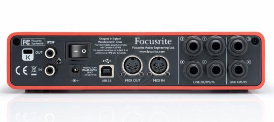 Focusrite Scarlett 6i6 - USB 24/96 - фото 2