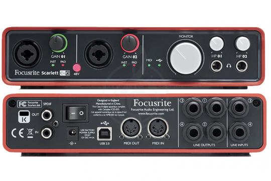  Focusrite Scarlett 6i6 - USB 24/96 - фото 4