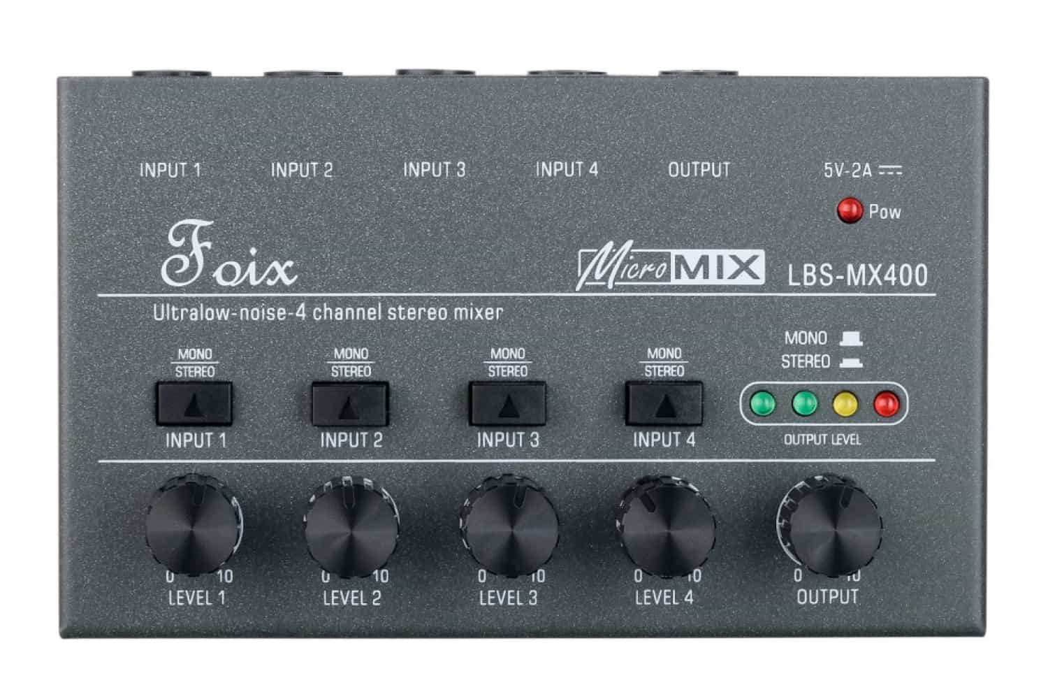 Аналоговый микшер Foix LBS-MX400 - Микшер, 4 канала - фото 1