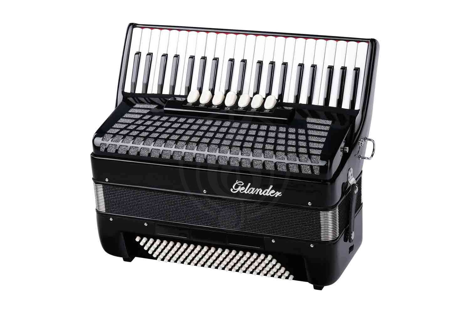 Аккордеон 4/4 Gelander GH2008H-3 Аккордеон 41/120/7+3, черный - фото 7