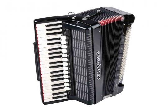 Аккордеон 4/4 Gelander GH2012HA-BLACK - Аккордеон 41/120/13+6+1, черный - фото 3