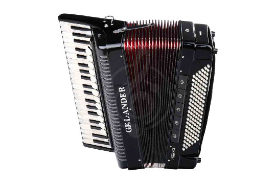 Аккордеон 4/4 Gelander GH2012HA-BLACK - Аккордеон 41/120/13+6+1, черный - фото 1