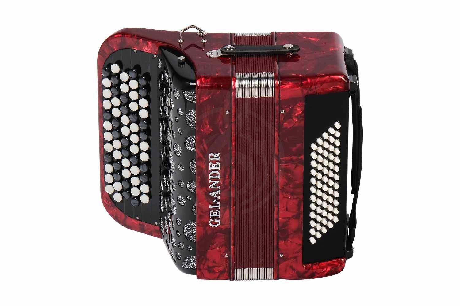 Аккордеон 4/4 Gelander GH5060-RED - Кнопочный аккордеон - фото 6