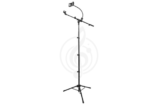 Стойка для микрофона напольная Guitto GMS-04 - Микрофонная стойка с держателем планшета - фото 1