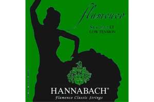 Изображение Hannabach 827LT Green FLAMENCO - Комплект струн для классической гитары желтый нейлон/посеребренные