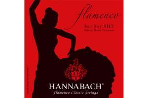 Изображение Hannabach 827SHT Red FLAMENCO - Комплект струн для классической гитары желтый нейлон/посеребренные