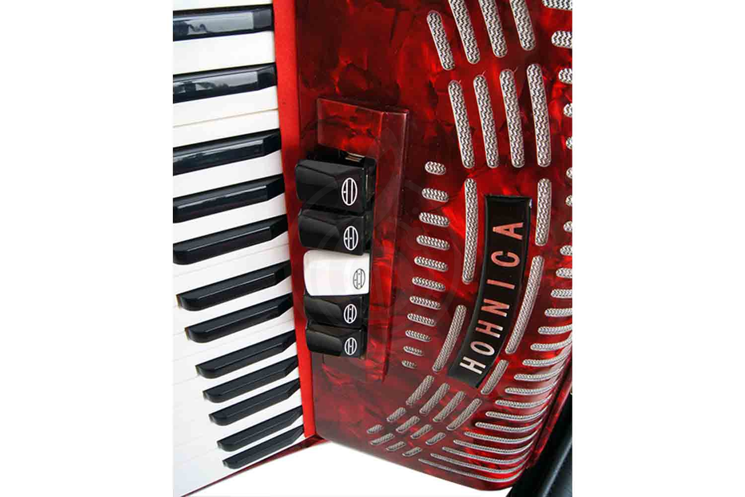 Аккордеон 3/4 Hohner A1622 (1305) Hohnica 72 Аккордеон, красный - фото 2