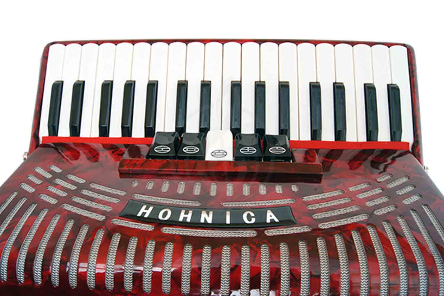 Аккордеон 3/4 Hohner A1622 (1305) Hohnica 72 Аккордеон, красный - фото 3