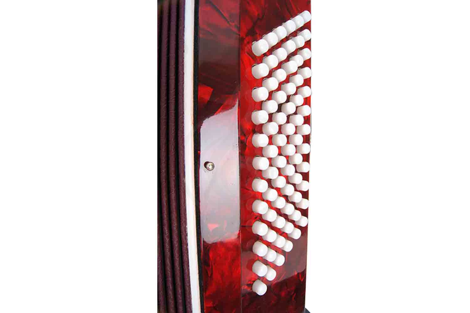 Аккордеон 3/4 Hohner A1622 (1305) Hohnica 72 Аккордеон, красный - фото 4