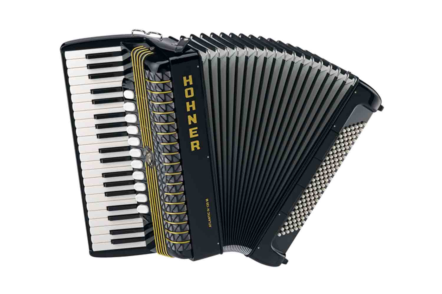 Аккордеон 4/4 Hohner A2066 ATLANTIC IV 120 M black Аккордеон - фото 1