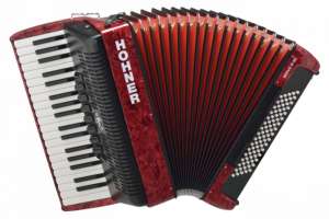 Изображение Hohner A4043 (A16431) BRAVO III 80 Red Аккордеон